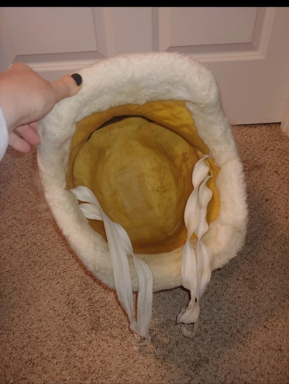 Vintage Bunny Rabbit Furry Head Costume Halloween Easter Full Mask